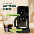 Vivid Green Koffiezetapparaat 1.8L met display en timer