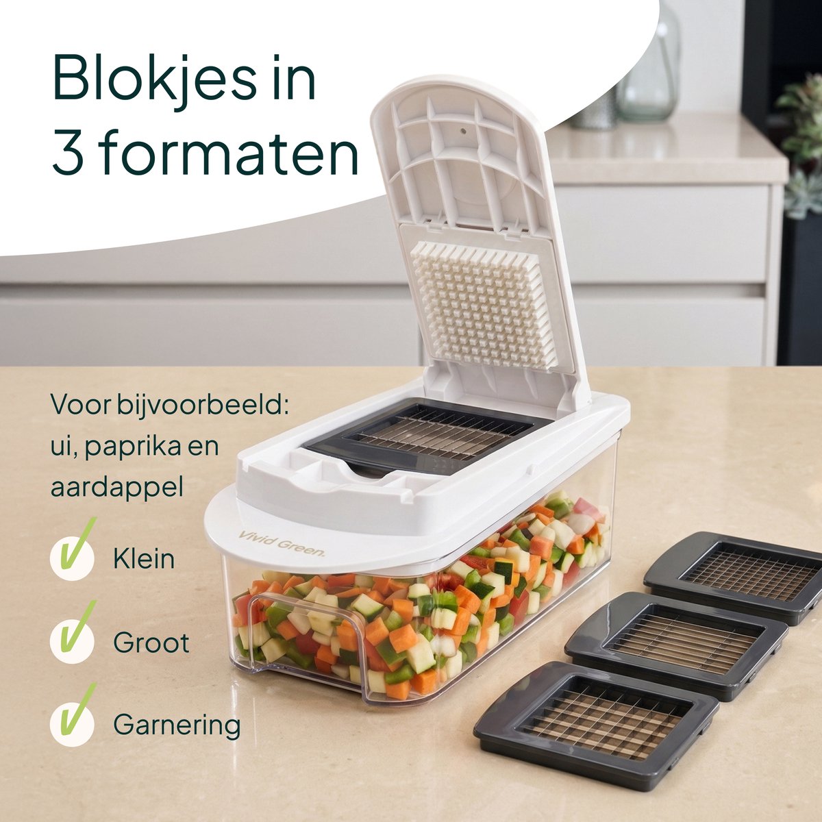 Vivid Green Groentesnijder Deluxe