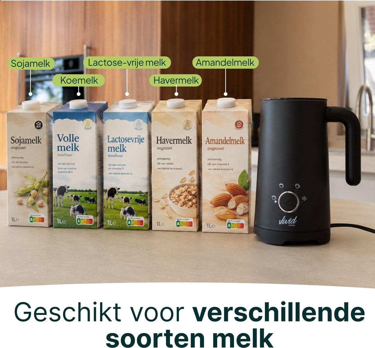 Vivid Green Melkopschuimer - 300ML