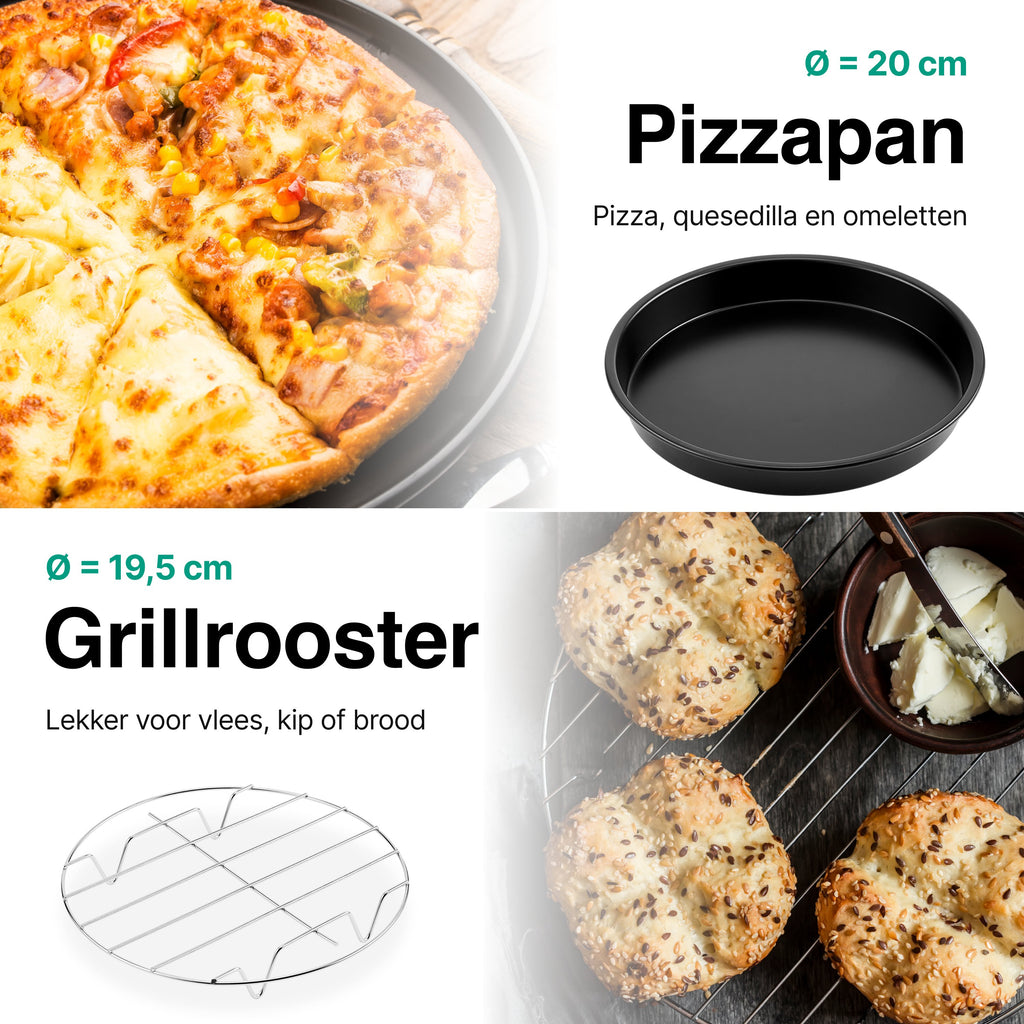 Vivid Green Airfryer Accessoires 8-delige set