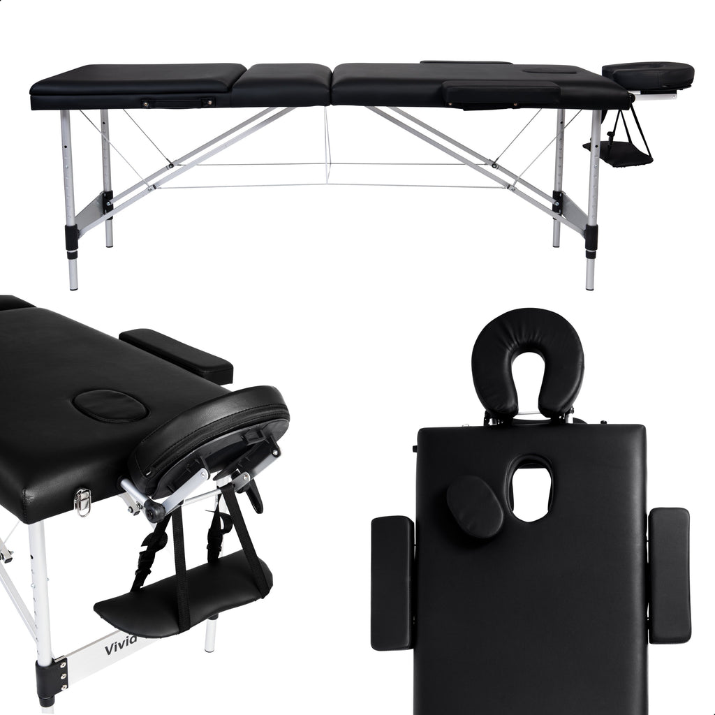 Vivid Green Massagetafel 3 zones - Inklapbaar - 8 Hoogtestanden