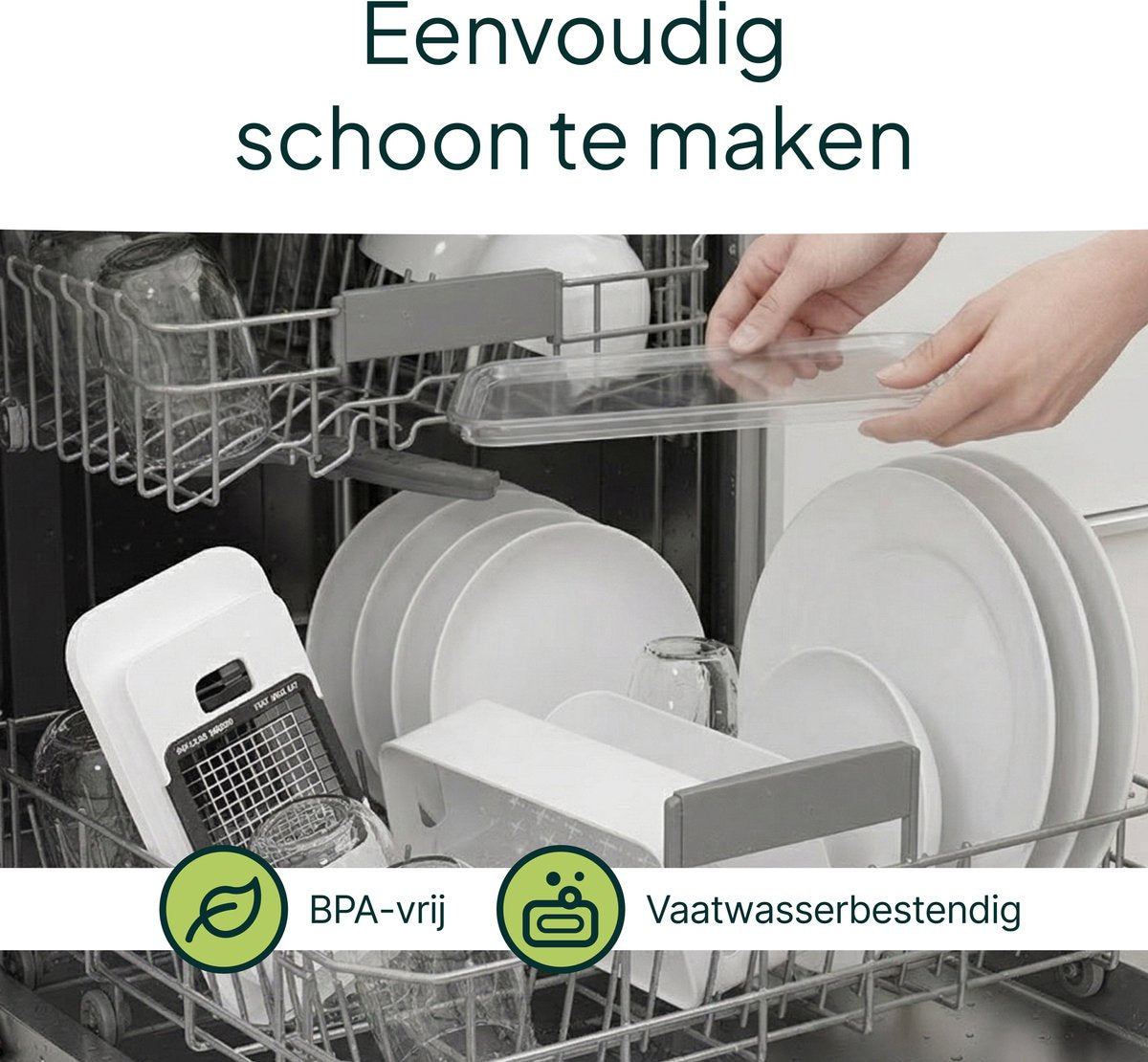 Vivid Green Groentesnijder en Mealprepbak Multifunctioneel