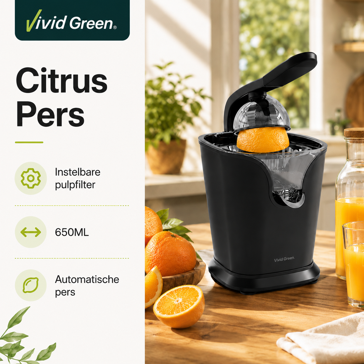 Vivid Green Elektrische Citruspers