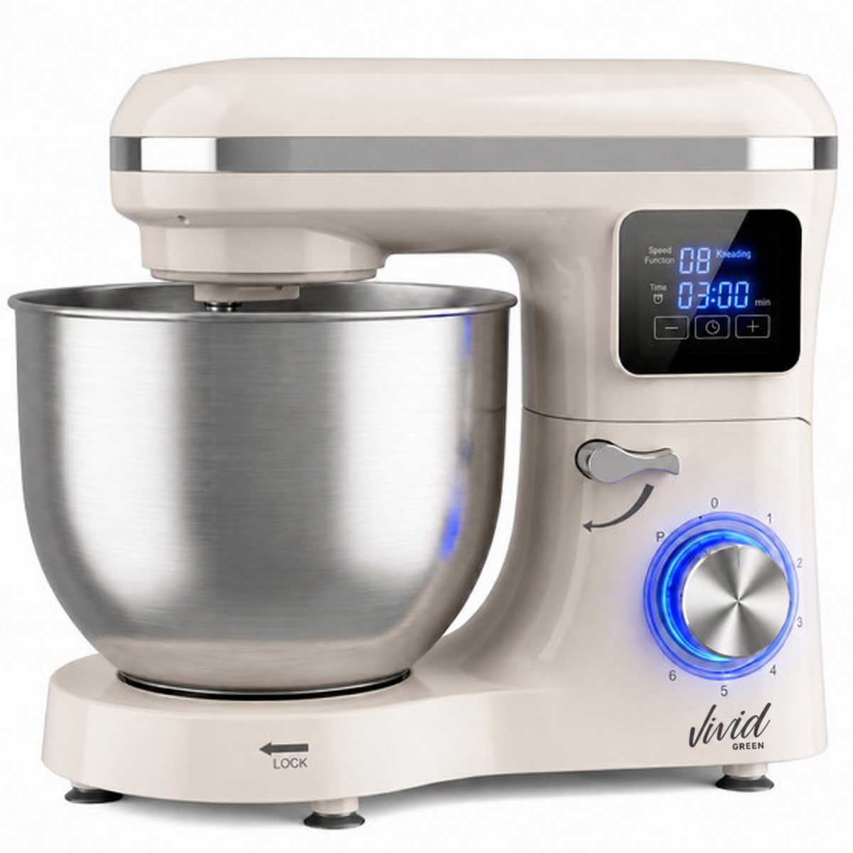 Vivid Green Keukenmachine met Display