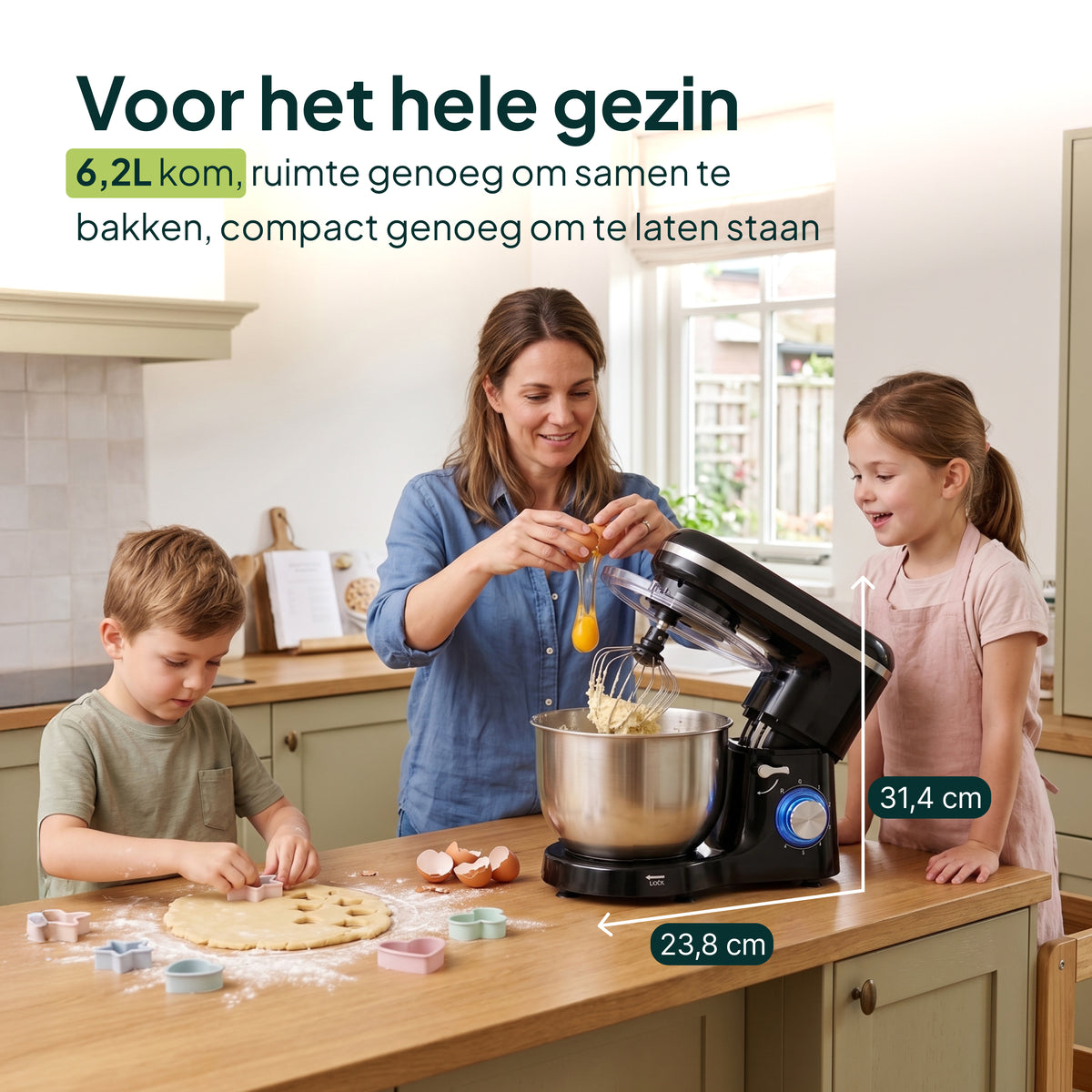 Vivid Green Keukenmachine 2000W