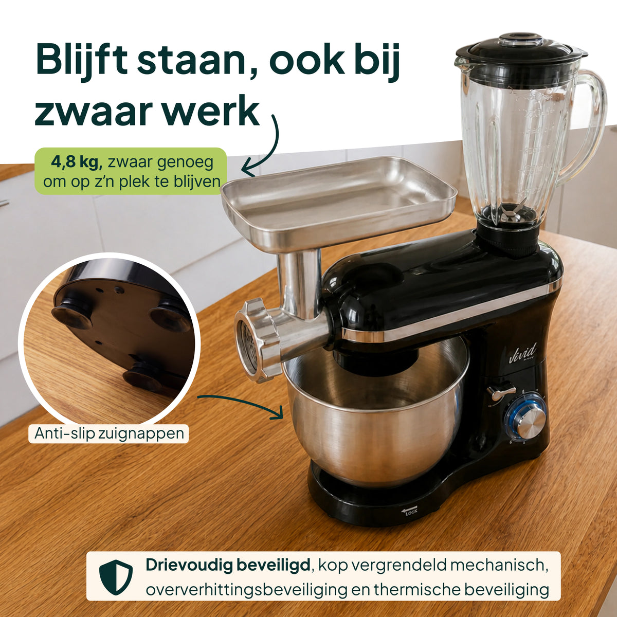 Vivid Green Keukenmachine Multifunctioneel