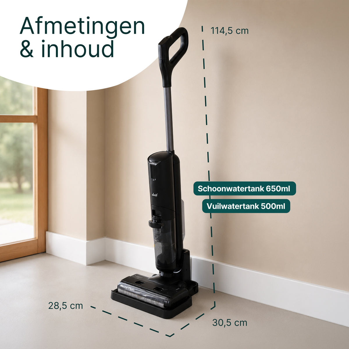 Vivid Green Vloerreiniger 2-in-1 Met Dweilfunctie