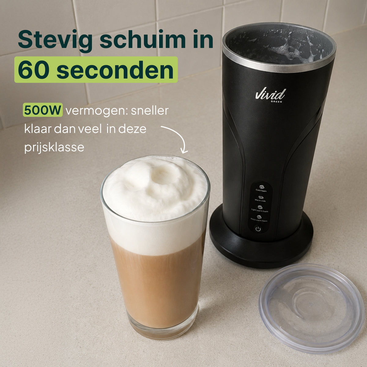 Vivid Green Melkopschuimer - 300ML