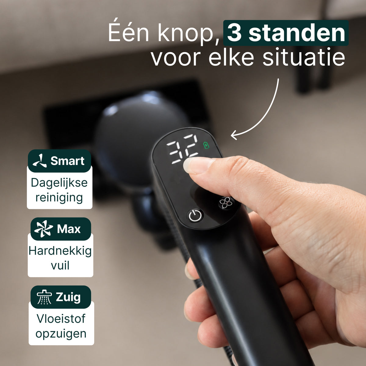 Vivid Green Vloerreiniger 2-in-1 Met Dweilfunctie